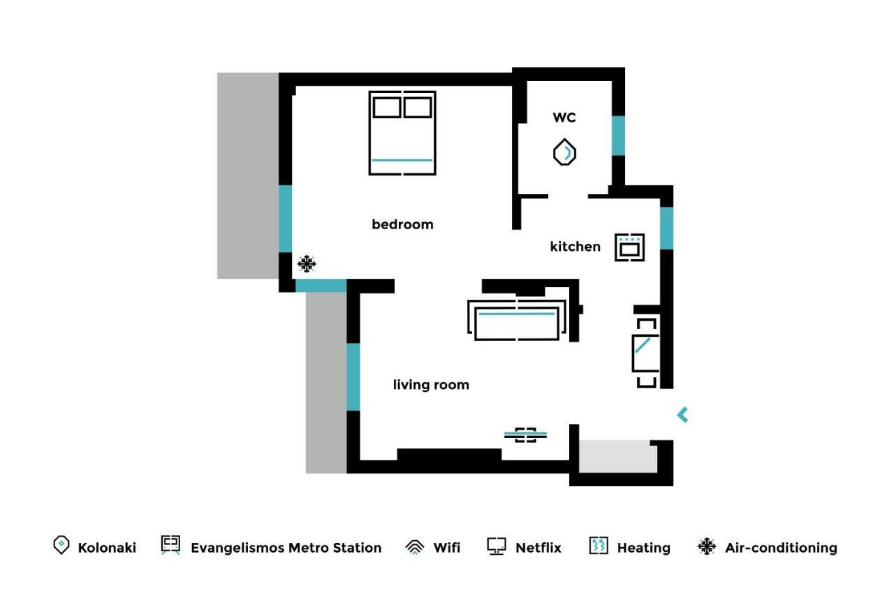 Superb 1Bd Apartment In The Heart Of Kolonaki By Upstreet Афины Экстерьер фото